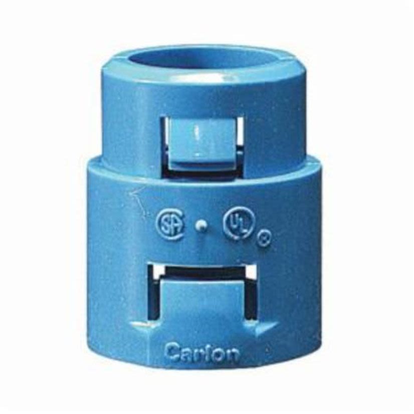 Thomas & Betts Carlon® A253E 1-Piece Flexible Non-Metallic Quick-Connect Threaded ENT Raceway Adapter, 3/4 in, Polycarbonate